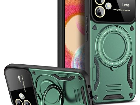 EIDERWOOD Samsung Galaxy A06 Hybrid Håndværker Cover m. Roterende Kickstand - MagSafe Kompatibel - Grøn Online