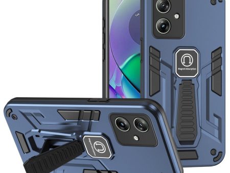 EIDERWOOD Motorola Moto G54 Håndværker Cover m. Kickstand - Blå Online Hot Sale