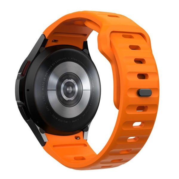 Samsung Galaxy Watch 4   5   6   7   FE Tech-Protect Silicone Line Urrem - Orange Fashion