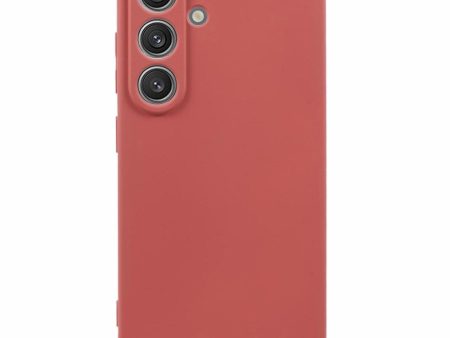 EIDERWOOD - Samsung Galaxy S25 Blødt Plast Cover - Anti-Ridse Beskyttelse med Fiberforing - Rød Online now