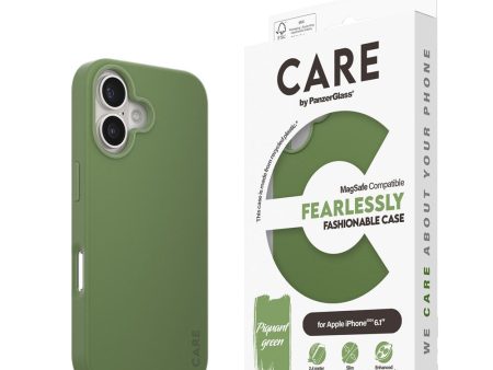 CARE by PanzerGlass iPhone 16 FASHION Fearlessly Fashionable Case - MagSafe Kompatibel - Piquant Green Fashion