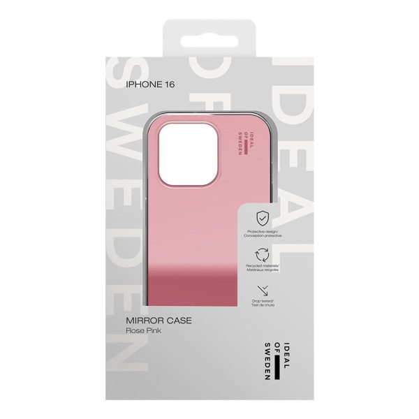 iDeal Of Sweden iPhone 16 Mirror Case - Mirror Rose Pink Online now