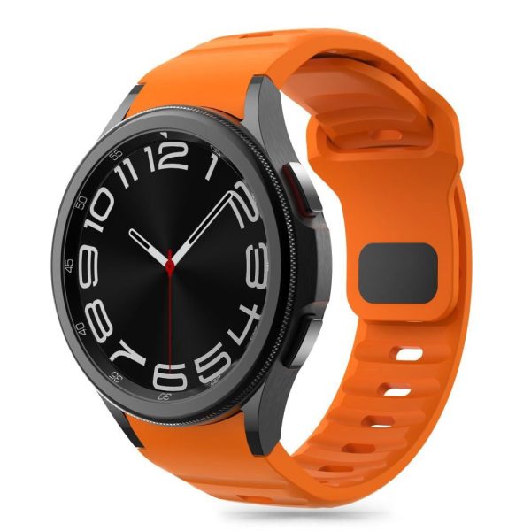 Samsung Galaxy Watch 4   5   6   7   FE Tech-Protect Silicone Line Urrem - Orange Fashion