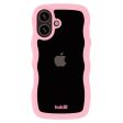 Holdit iPhone 16 Wavy Case - Pink    Transparent Sale