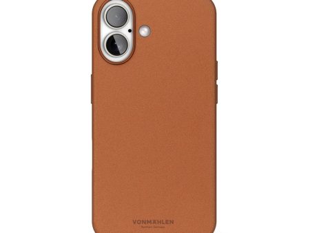 Vonmählen iPhone 16 Like Leather Cover - MagSafe Kompatibel - Brown Discount