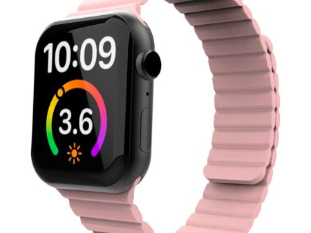 Apple Watch (38 40 SE 41 42mm) Lippa Magnetisk Silikone Rem - Lyserød Discount