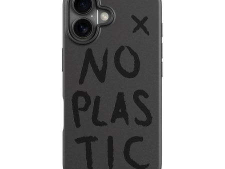 agood company iPhone 16 PLNTPRTCT Cover - Black   No Plastic Online Sale