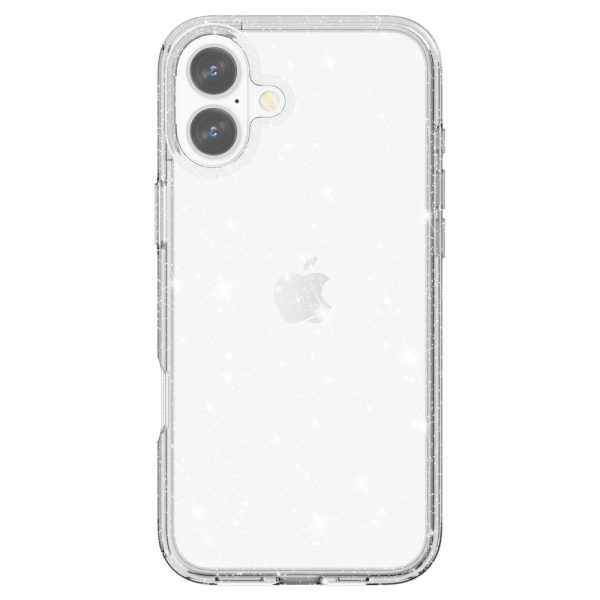 EIDERWOOD iPhone 16 Hybrid Plastik Cover - Hvid Glitter For Cheap