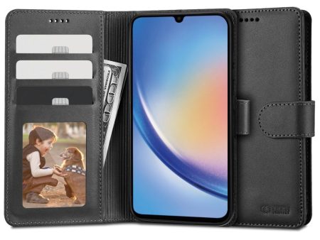 Samsung Galaxy A34 (5G) Tech-Protect Wallet m. Pung & Ståfunktion - Sort Sale