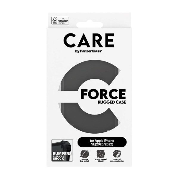 CARE by PanzerGlass iPhone SE (2020   2022) Fashionable FORCE Case - MagSafe Kompatibel - Sort Discount