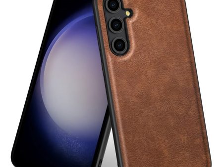 EIDERWOOD Samsung Galaxy A16 Kunstlæder Cover m. Fleksibel Plastik Kanter - Brun on Sale