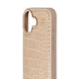 iDeal Of Sweden iPhone 16 Vegan Leather Case - MagSafe Kompatibel - Warm Beige Croco Online now