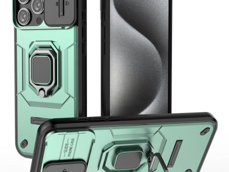 EIDERWOOD iPhone 16 Pro Max Håndværker Cover m. Magnetisk Kickstand & Cam Slider - Grøn Fashion