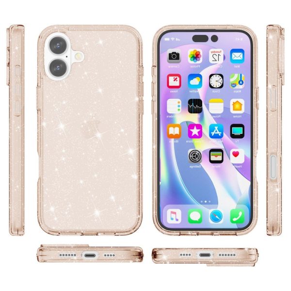 EIDERWOOD iPhone 16 Hybrid Plastik Cover - Guld Glitter For Cheap