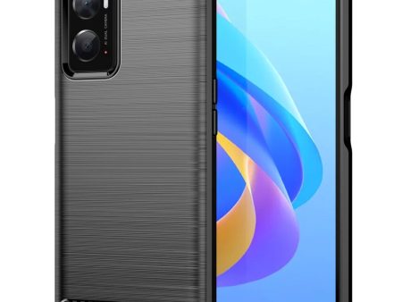 Oppo A76   Realme 9i Brushed Carbon Cover - Sort Discount