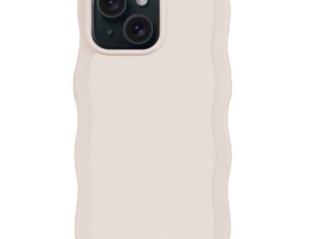 Holdit iPhone 15 Plus   14 Plus Wavy Case - Light Beige Cheap