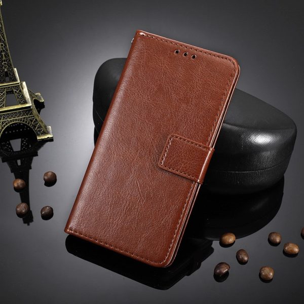 EIDERWOOD Xiaomi Redmi 12 (4G)   12 (5G)   Poco M6 Pro (5G) Blankt Læder Cover m. Pung & Strop - Brun Cheap