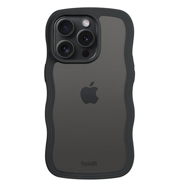 Holdit iPhone 14 Pro Max Wavy Case - Black   Transparent For Cheap