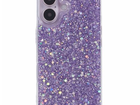 EIDERWOOD iPhone 16 Glitter Cover - Lilla Sale