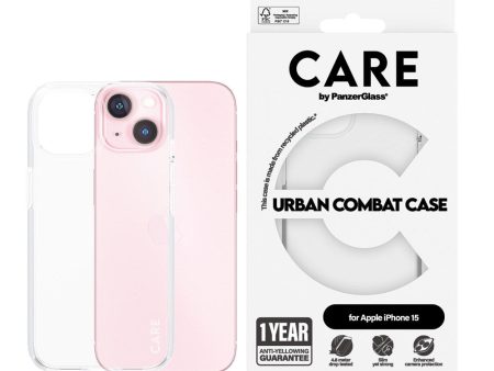 CARE by PanzerGlass iPhone 15 FLAGSHIP Urban Combat Case - Transparent Supply