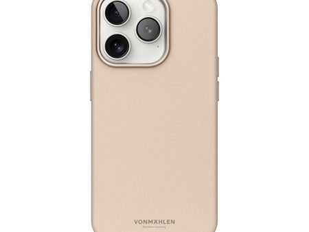 Vonmählen iPhone 16 Pro Max Like Leather Cover - MagSafe Kompatibel - Cream Cheap