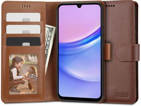 Samsung Galaxy A15 (5G)   A15 Tech-Protect Wallet m. Pung - Brun Hot on Sale