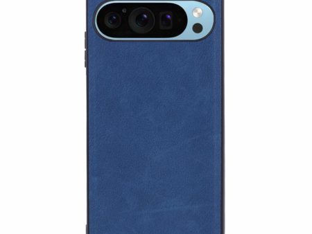 EIDERWOOD Google Pixel 9 Pro XL Læderbelagt Plastik Cover - Blå For Discount