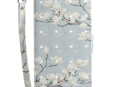 Sony Xperia 1 V Læder Cover m. Print - Magnolia Blomster For Cheap