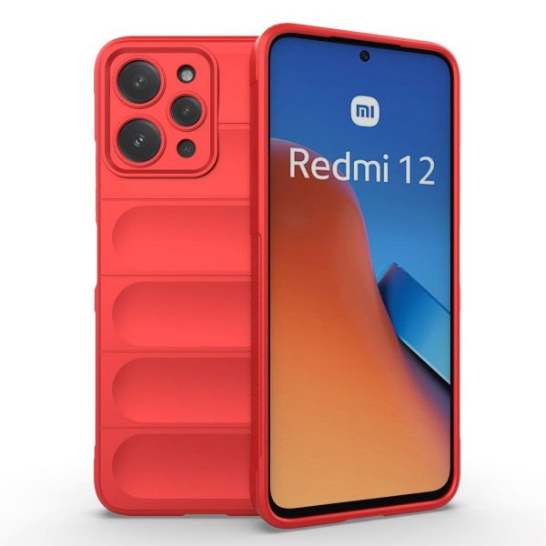 Xiaomi Redmi 12 (4G) Fleksibelt Plastik Cover - Rød Online