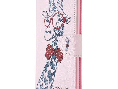 EIDERWOOD Samsung Galaxy A16 Læder Cover m. Pung & Print - Giraf med Briller Fashion