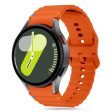 Samsung Galaxy Watch 4   5   6   7   FE Tech-Protect Silicone Sport Urrem - Orange For Discount