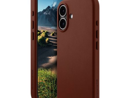 Dbramante1928 iPhone 16 Roskilde Cover - 100% Genbrugsplast - MagSafe Kompatibel - Dark Tan Online Sale