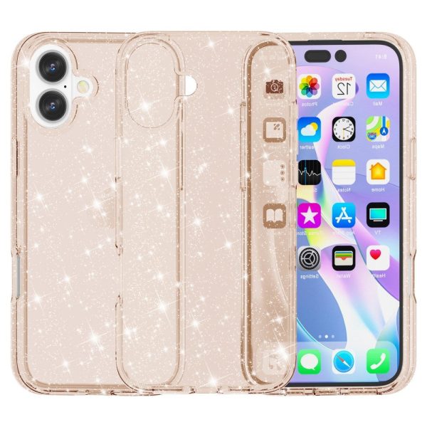 EIDERWOOD iPhone 16 Hybrid Plastik Cover - Guld Glitter For Cheap