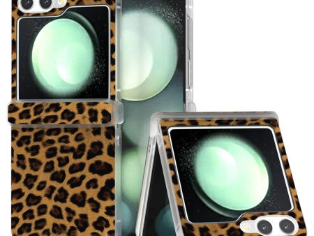 EIDERWOOD Samsung Galaxy Z Flip6 Hårdt Plastik Cover m. Leopard Print - Brun Fashion