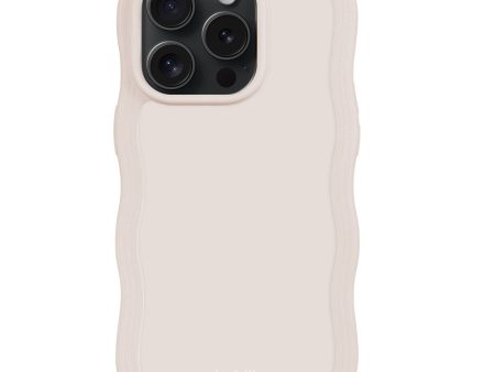 Holdit iPhone 14 Pro Max Wavy Case - Light Beige on Sale