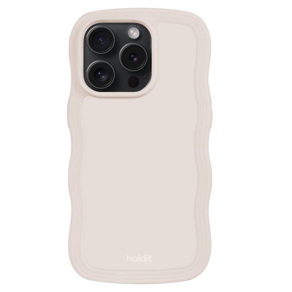 Holdit iPhone 14 Pro Max Wavy Case - Light Beige on Sale