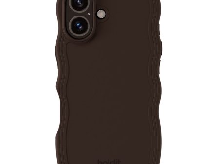 Holdit iPhone 16 Wavy Case - Chocolate Online