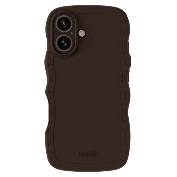 Holdit iPhone 16 Wavy Case - Chocolate Online