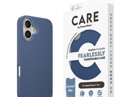 CARE by PanzerGlass iPhone 16 FASHION Fearlessly Fashionable Case - MagSafe Kompatibel - Coronet Blue Discount