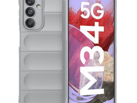 Samsung Galaxy M34 (5G)   F34 (5G) Fleksibelt Plastik Cover - Lysegrå Online