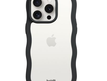 Holdit iPhone 14 Pro Max Wavy Case - Black   Transparent For Cheap