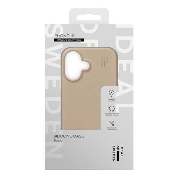 iDeal Of Sweden iPhone 16 Silicone Case - MagSafe Kompatibel - Beige Supply