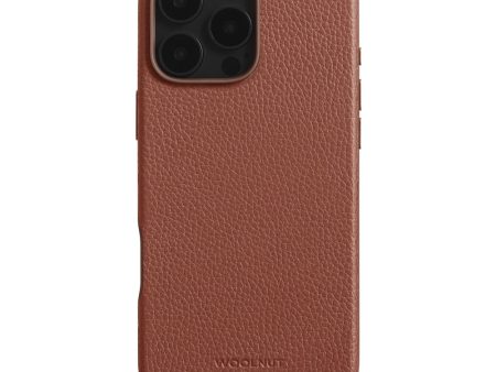 WOOLNUT iPhone 16 Pro Max Ægte Læder Cover - MagSafe Kompatibel - Brun For Discount