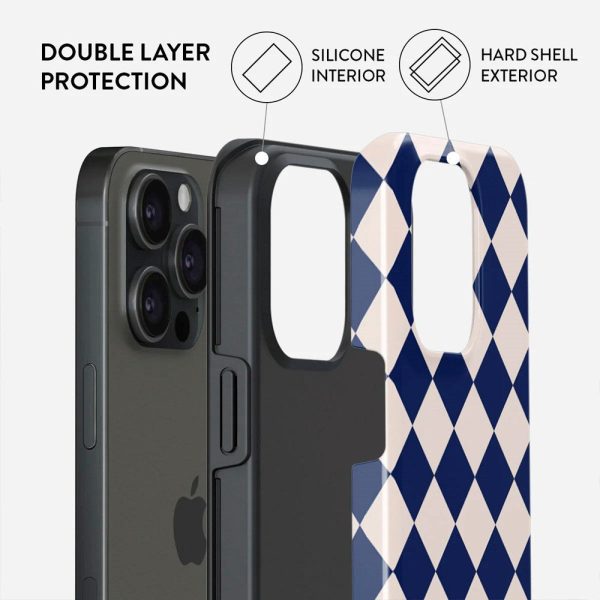 Burga iPhone 15 Pro Tough Fashion Case - Check & Mate on Sale