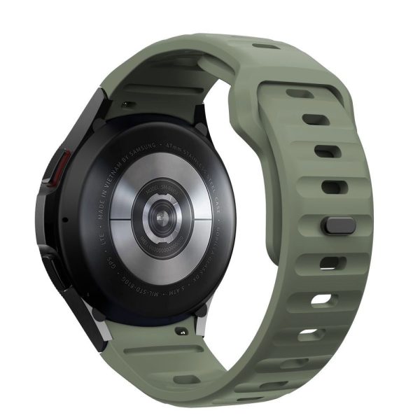 Samsung Galaxy Watch 4   5   6   7   FE Tech-Protect Silicone Line Urrem - Mørkegrøn Hot on Sale