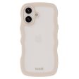 Holdit iPhone 16 Wavy Case - Beige   Transparent Hot on Sale