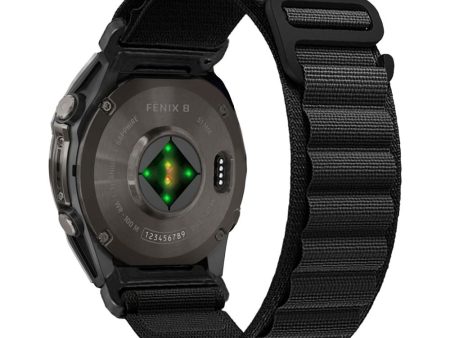 Universal Garmin 22mm QuickFit Tech-Protect Nylon Pro Rem - Sort Online Sale