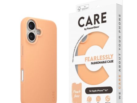 CARE by PanzerGlass iPhone 16 FASHION Fearlessly Fashionable Case - Peach Fuzz For Sale