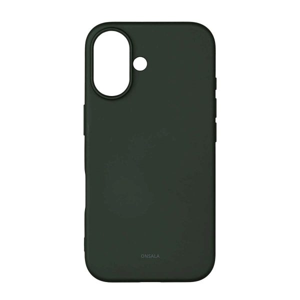 GEAR Onsala iPhone 16 Silikone Cover - MagSafe Kompatibelt - Olive Green Cheap