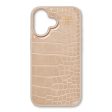 iDeal Of Sweden iPhone 16 Vegan Leather Case - MagSafe Kompatibel - Warm Beige Croco Online now